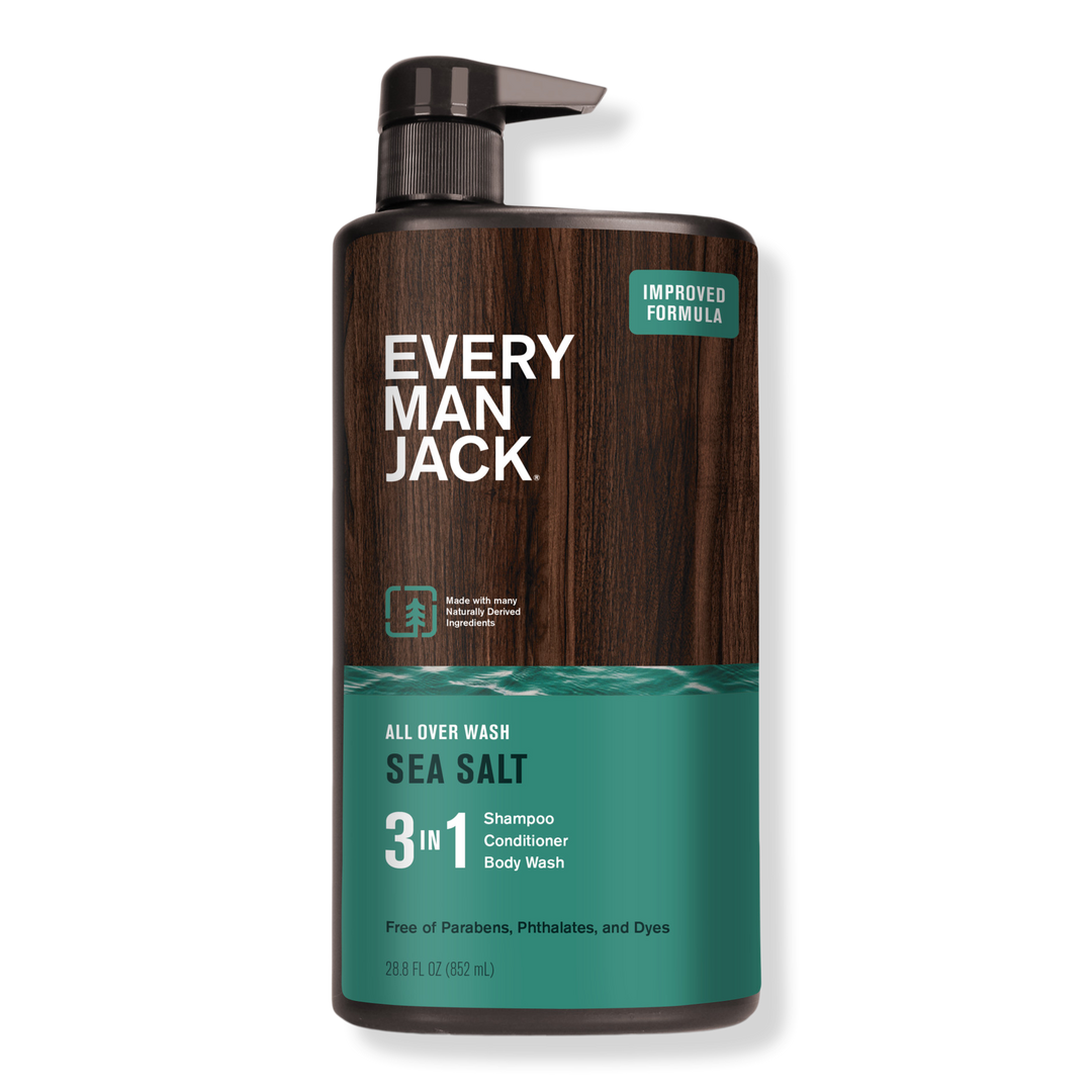 Every Man Jack Sea Salt Hydrating Men's 3-in-1 Body Wash, Shampoo and Conditioner #1