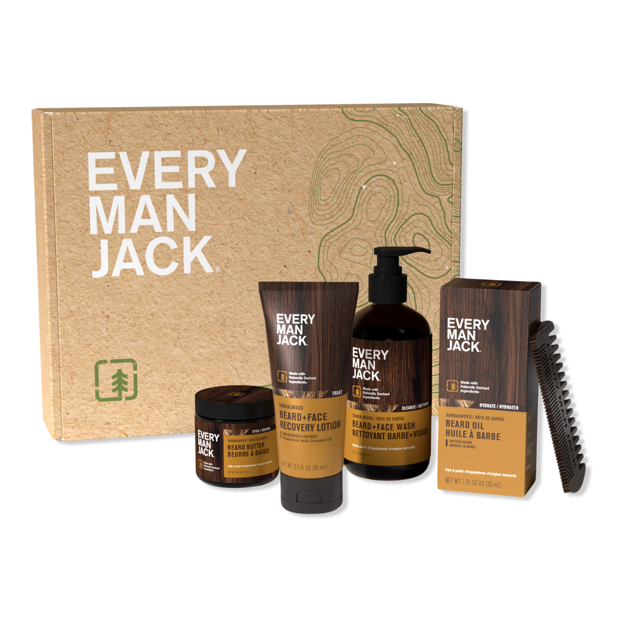 Every Man Jack Sandalwood Beard Set #1