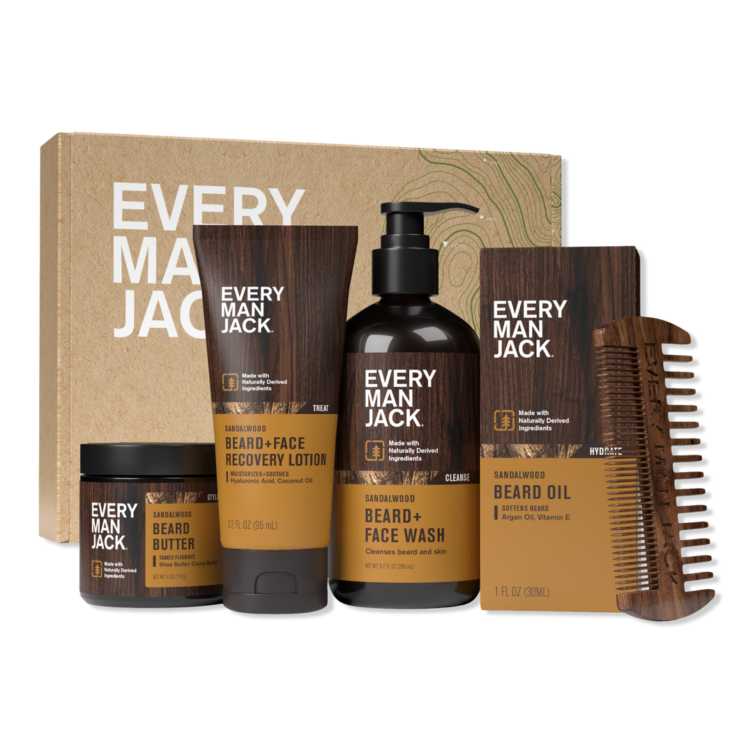 Every Man Jack Sandalwood Beard Set #1