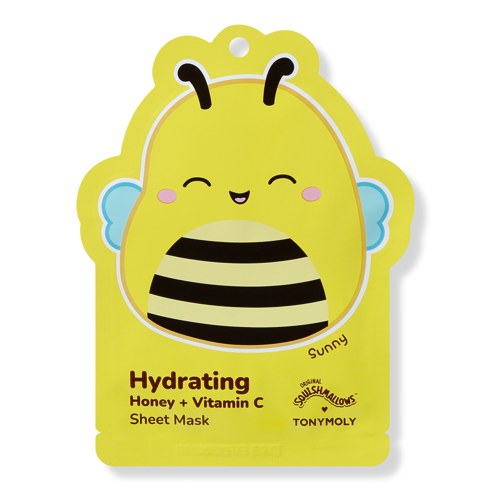 Tonymoly Squishmallows Hydrating Printed Essence Facial Sheet Masks - Sunny Honey