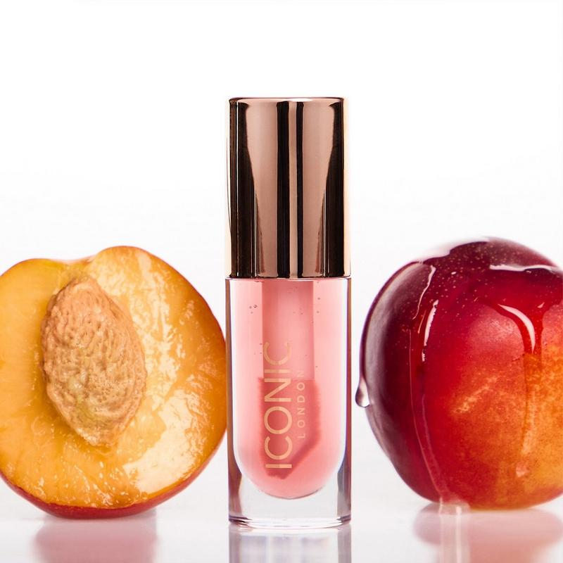 peach c lip oil ICONIC London Lustre Lip Oil