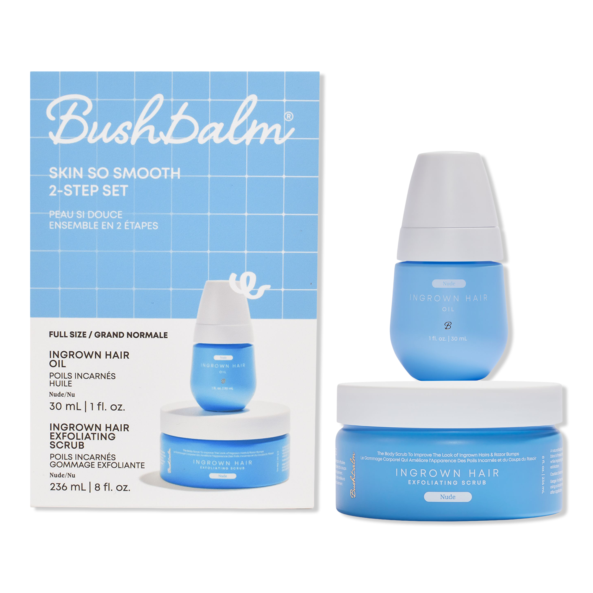 Bushbalm 2 Step Ingrown Hair & Razor Bump Kit #1