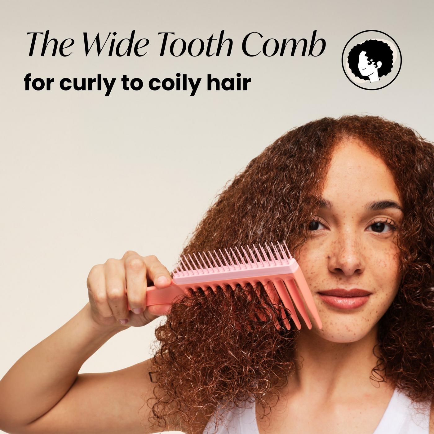 The Wide Tooth Dual Sided Comb - Peach