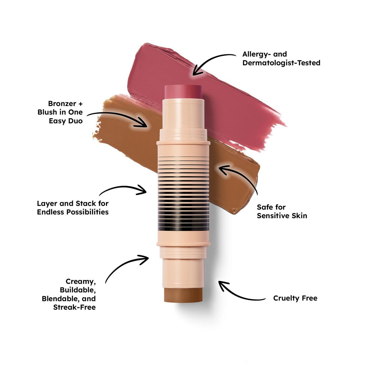Desert Island Duo Blush + Bronzer Stick