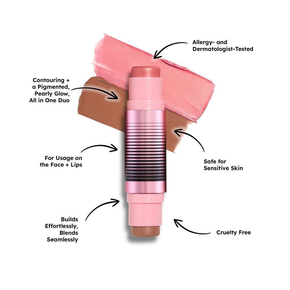 GlowTour Duo Shimmering Blush + Contour Stick