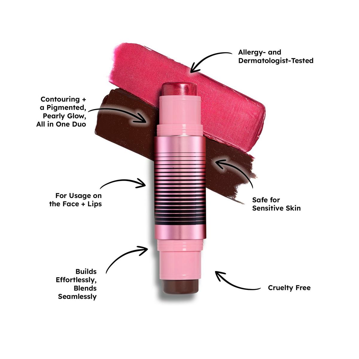 GlowTour Duo Shimmering Blush + Contour Stick