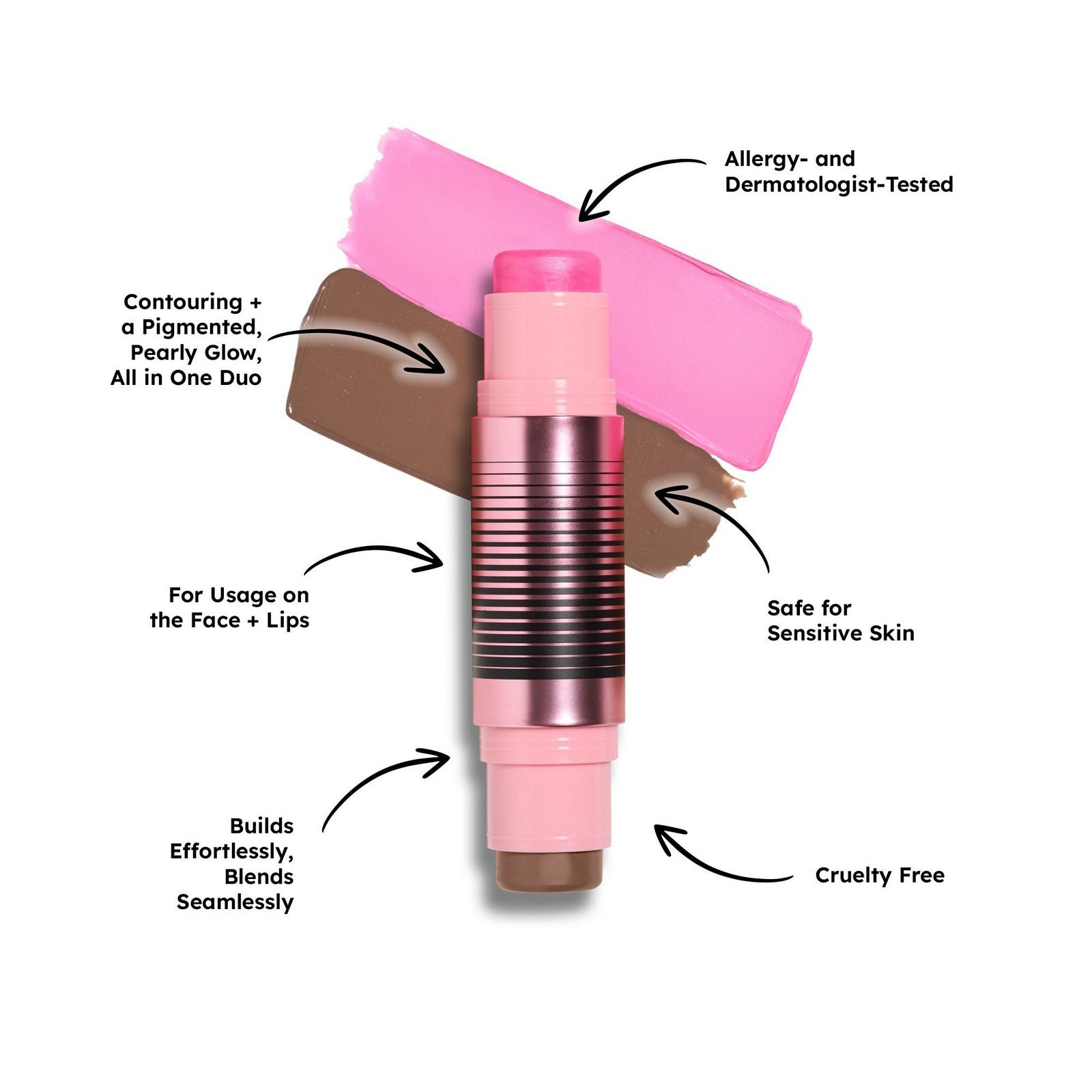 GlowTour Duo Shimmering Blush + Contour Stick