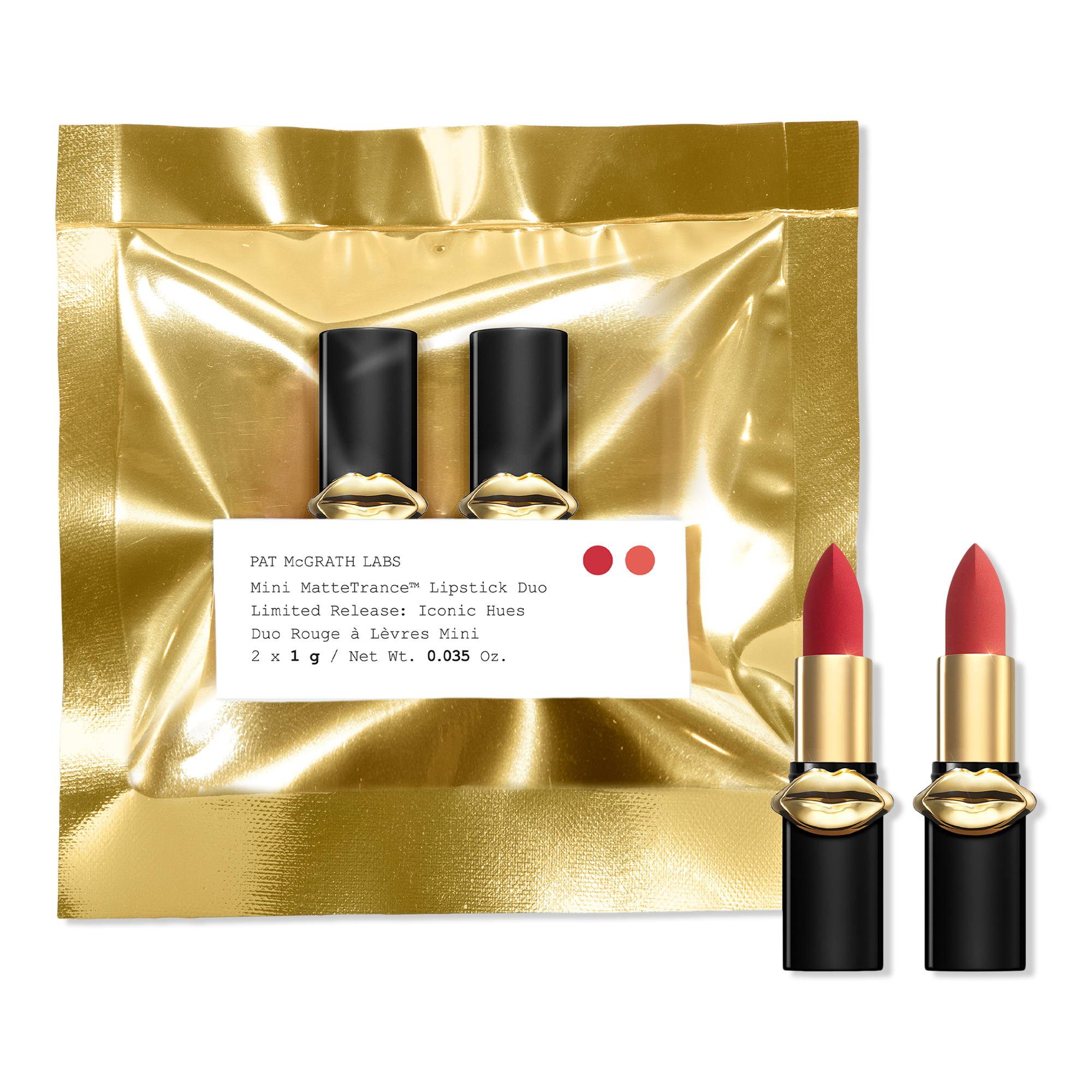 PAT McGRATH LABS Mini MatteTrance Lipstick Duo: Iconic Hues #1