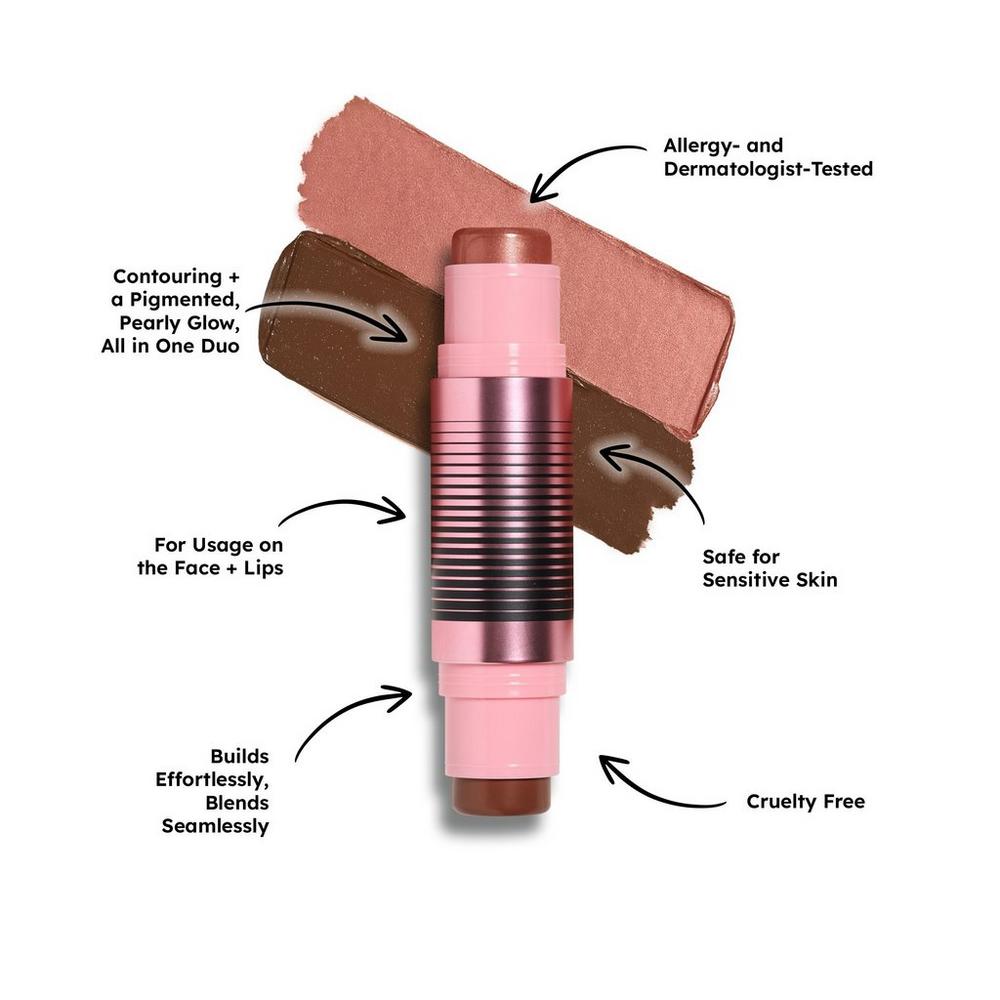 GlowTour Duo Shimmering Blush + Contour Stick