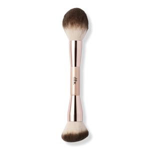 Brocha dúo para rostro para crema y polvo