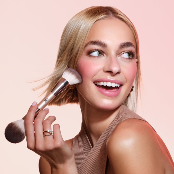 Brocha dúo para rostro para crema y polvo 3