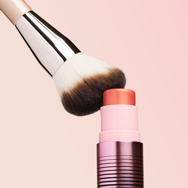 Brocha dúo para rostro para crema y polvo 6