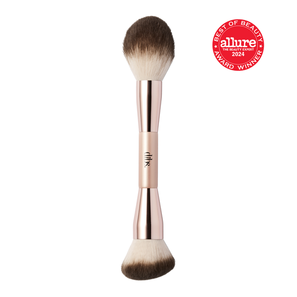 Brocha dúo para rostro para crema y polvo 7
