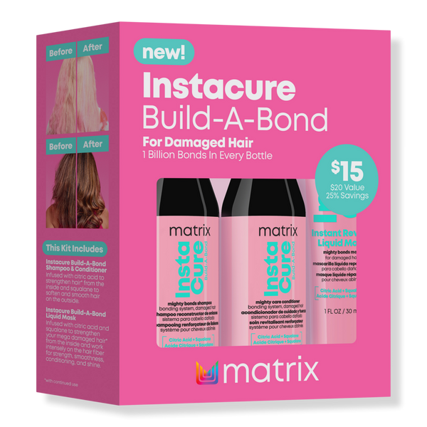 Matrix Instacure Build-A-Bond Travel Trial Kit For Very Damaged Hair #1