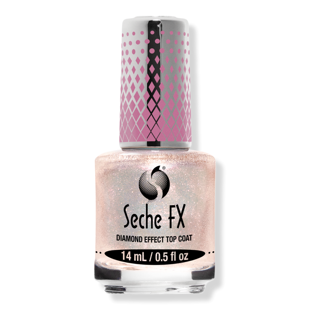 Seche Fx Diamond Effect Top Coat - Pink In Pink