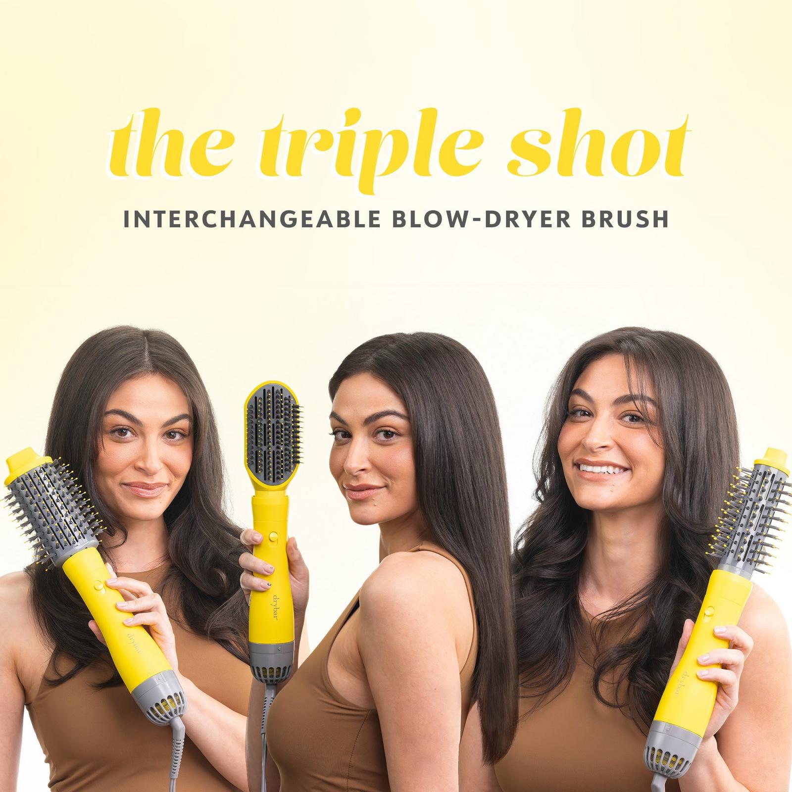 The Triple Shot Interchangeable Blow-Dryer Brush