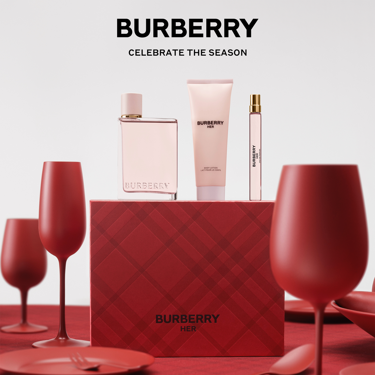 Burberry for her gift set best sale