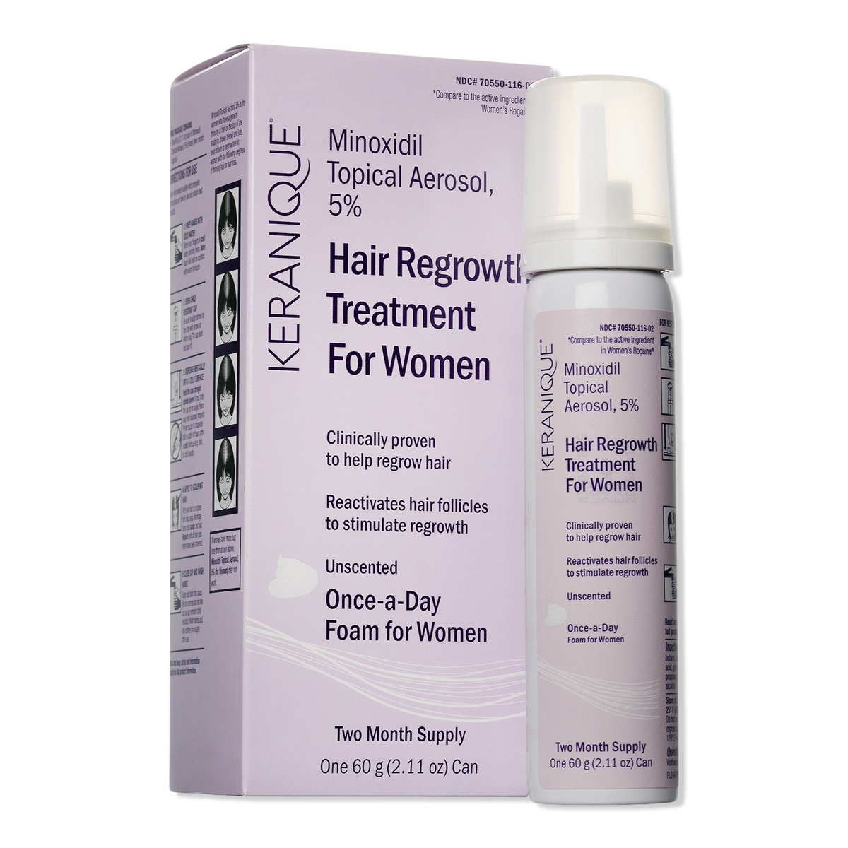 Keranique Hair Regrowth Treatment order for Women 4 month supply new in box