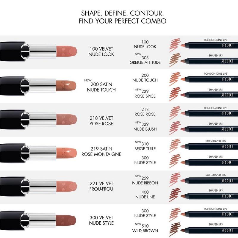 Dior - 100 Nude Look Rouge Dior Contour Lip Liner | Ulta Beauty