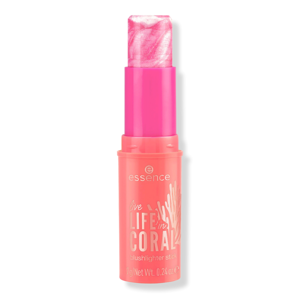Essence Live Life In Coral Blushlighter Stick - Glowin' Coraltastic, Baby!