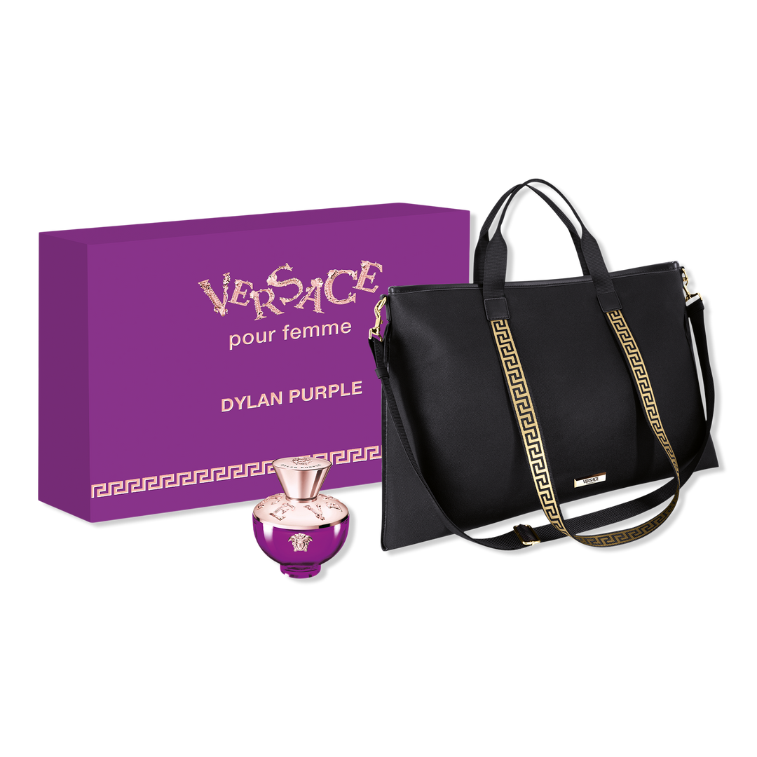 Versace Dylan Purple Women's Summer Tote Set #1