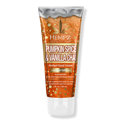 Hempz Limited Edition Pumpkin Spice & Vanilla Chai Herbal Hand Cream