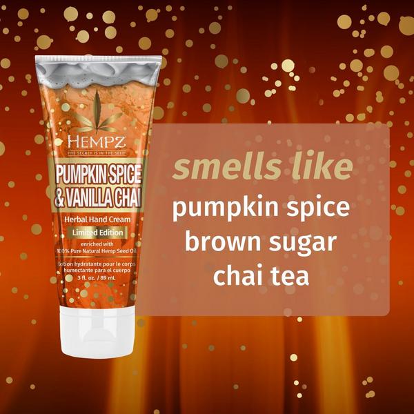 Hempz Limited Edition Pumpkin Spice & Vanilla Chai Herbal Hand Cream #3