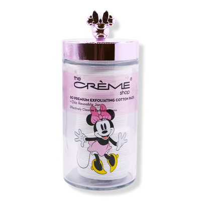 The Crème Shop Minnie Chic Reusable Jar + Exfoliating Cotton Pads