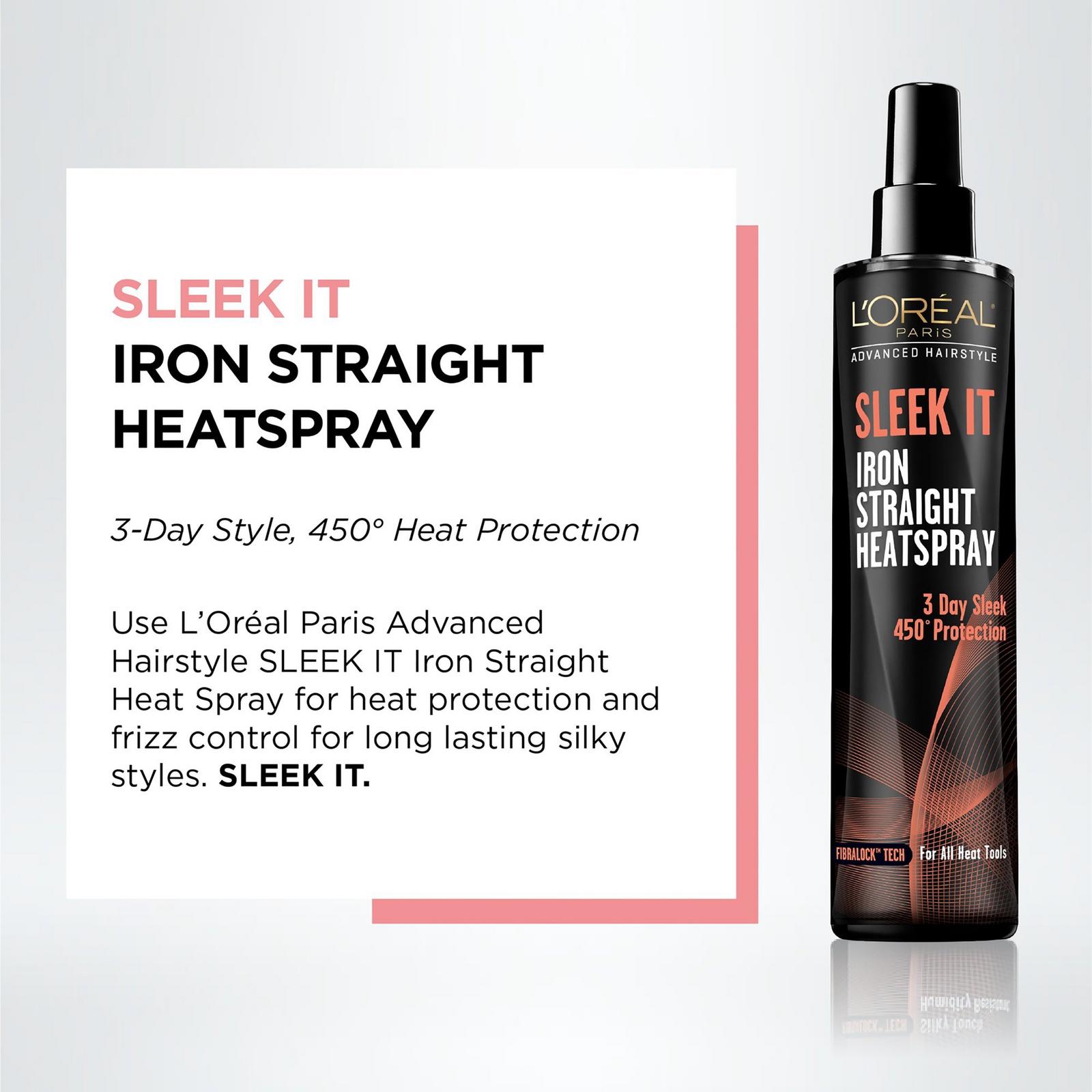 Advanced Hairstyle Sleek it Iron Straight Heatspray