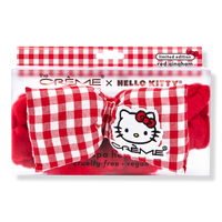 Hello Kitty Spa Plush Headband - Red Gingham