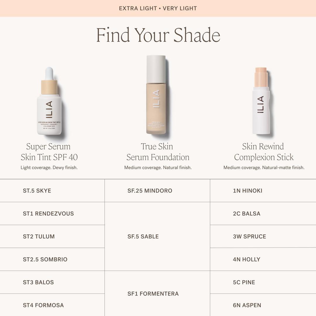 ILIA Super Serum Skin Tint SPF 40 #1