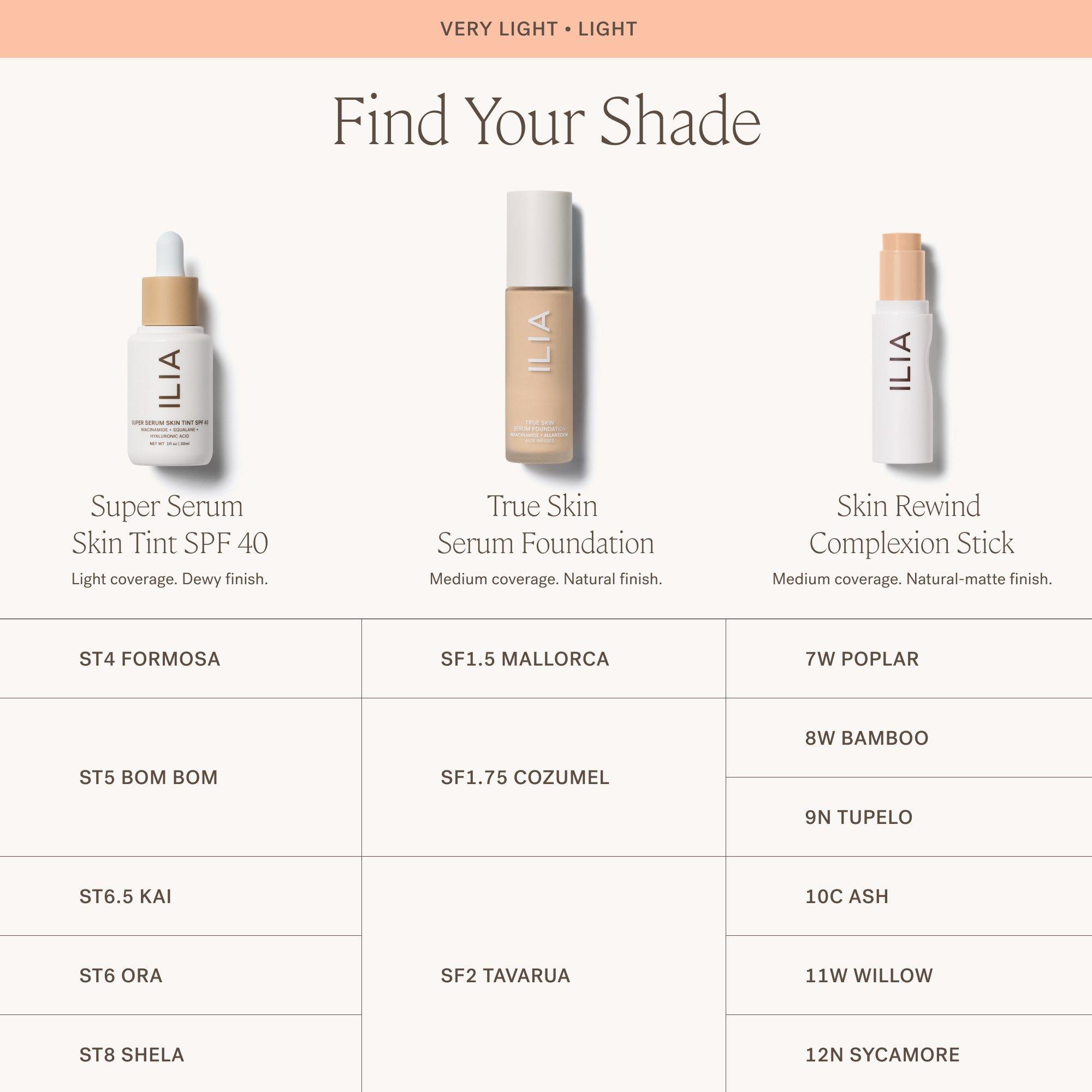 ILIA Super Serum Skin Tint SPF 40 #1