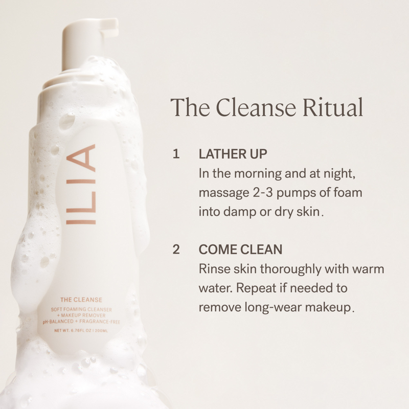 ILIA - The Cleanse Soft Foaming Cleanser + Makeup Remover | Ulta