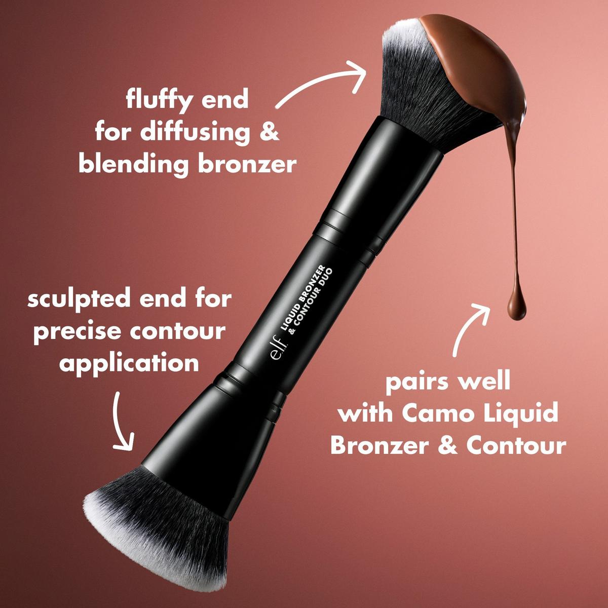 e.l.f. Cosmetics Liquid Bronzer Contour Duo Brush Ulta Beauty