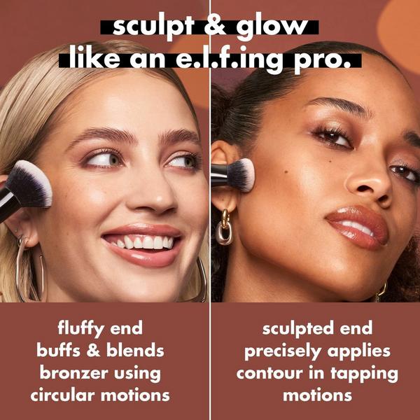 Brocha Duo para Bronzer Líquido y Contorno 3