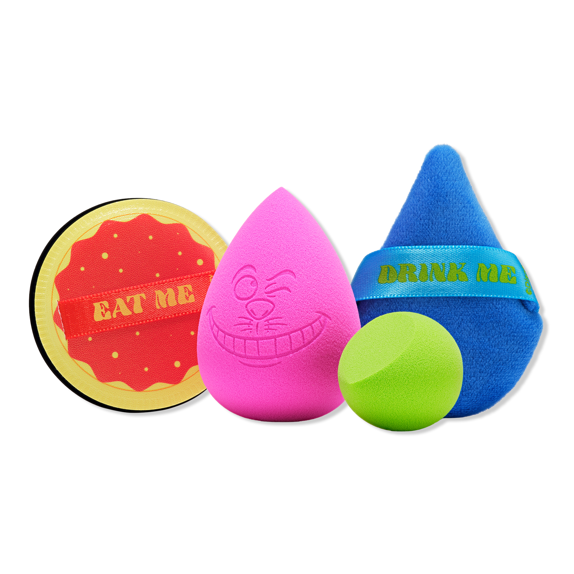 Spectrum Alice in Wonderland 4-Piece Sponge & Puff Set #1