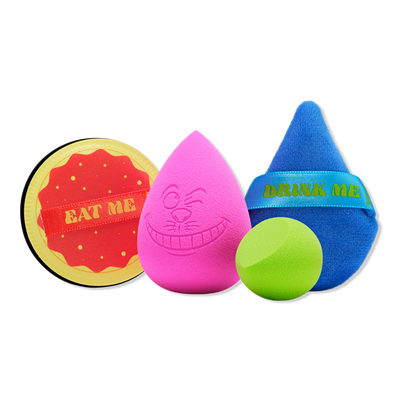 Spectrum Alice in Wonderland 4-Piece Sponge & Puff Set