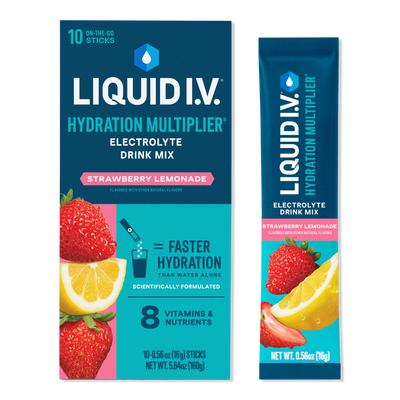 LIQUID I.V. Hydration Multiplier Electrolyte Drink Mix Strawberry Lemonade