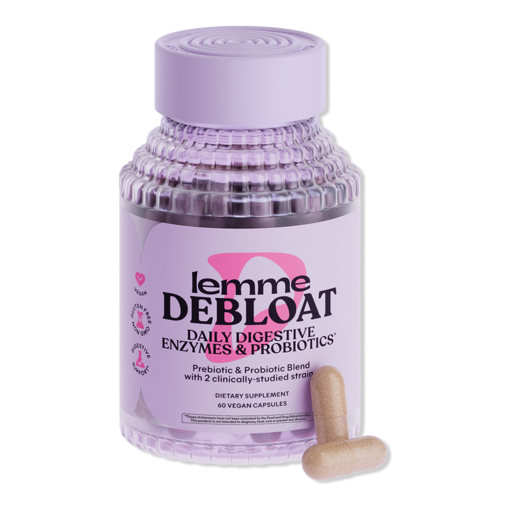 Lemme Debloat: Digestive Probiotic & Multi-enzyme Capsules