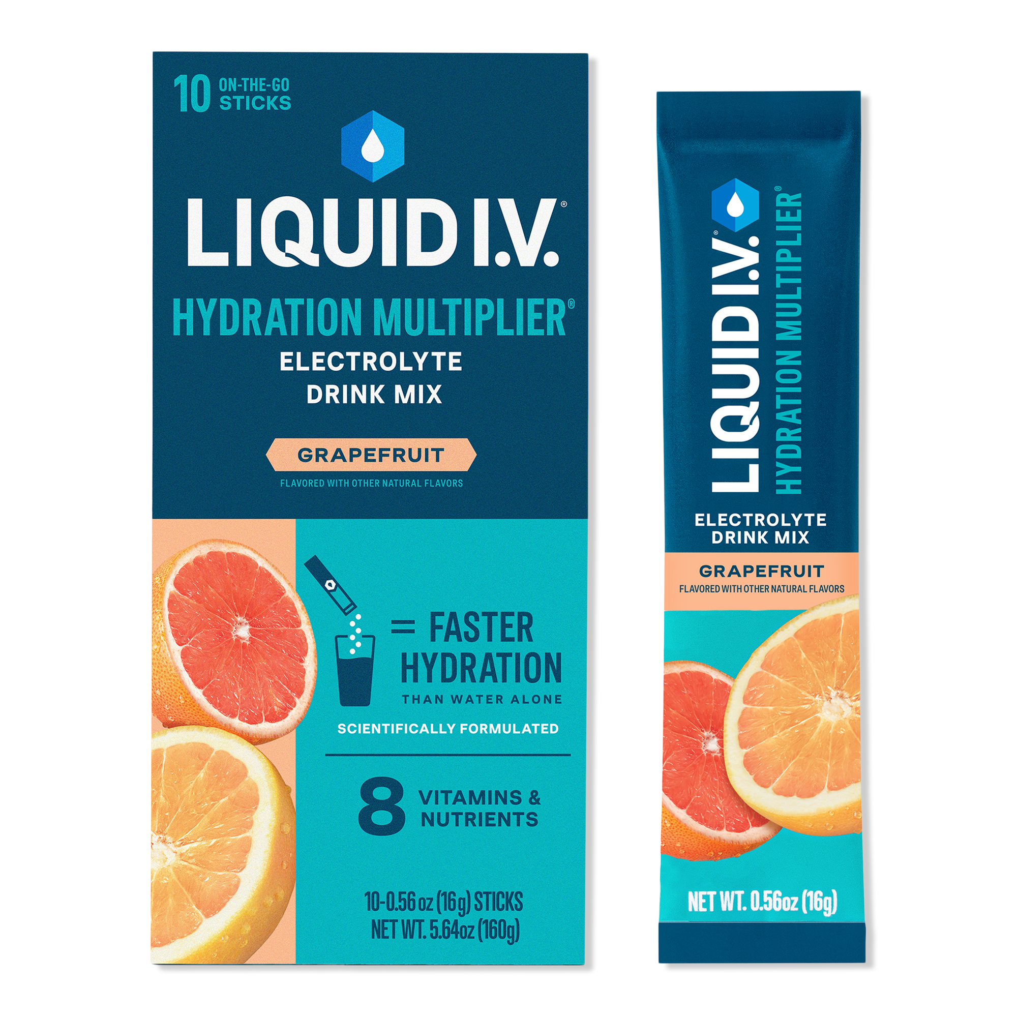 LIQUID I.V. Hydration Multiplier Electrolyte Drink Mix Grapefruit #1