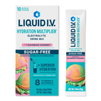 Hydration Multiplier Electrolyte Drink Mix Sugar Free Rainbow Sherbet