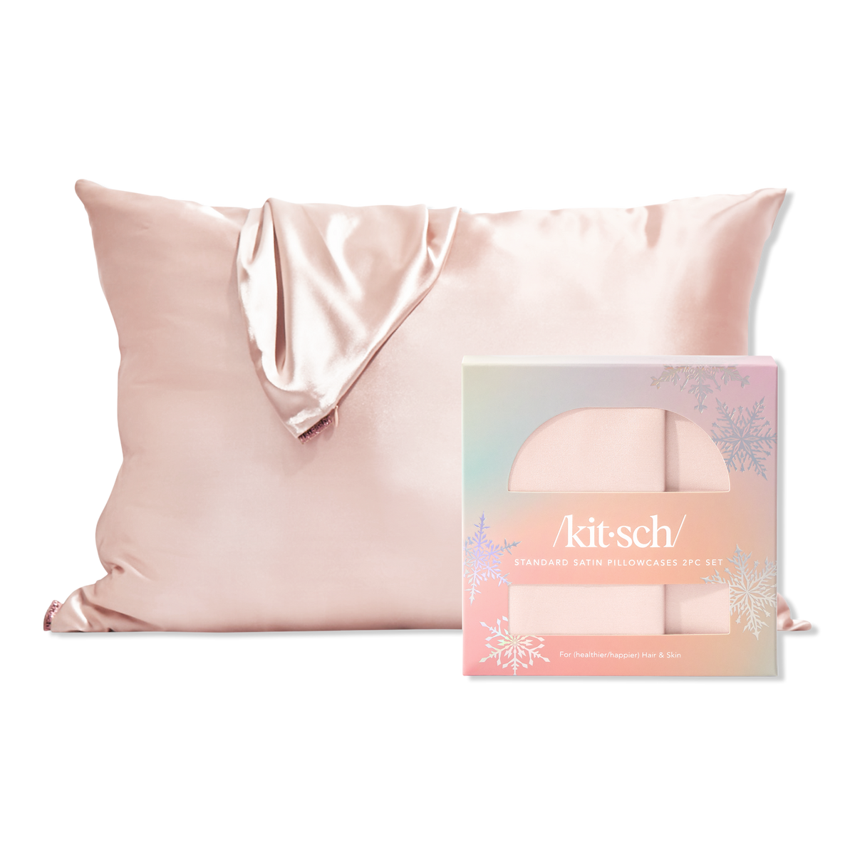 Kitsch Blush Holiday Standard Pillowcase 2 Piece Set Ulta Beauty
