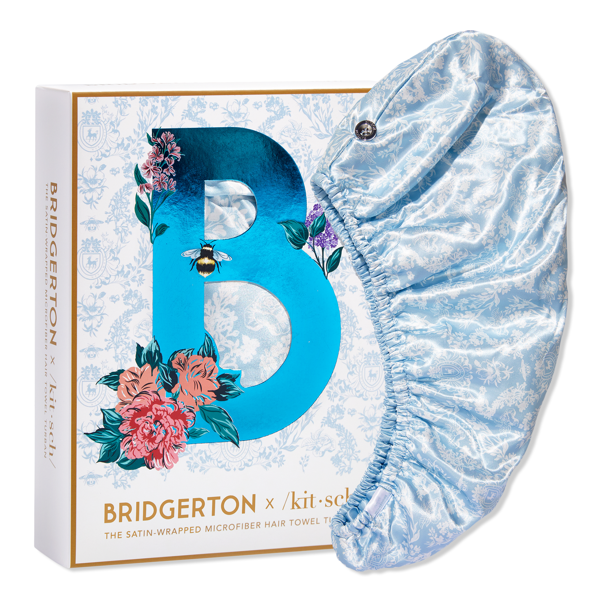 Kitsch Bridgerton x Kitsch Satin Wrapped Hair Towel #1