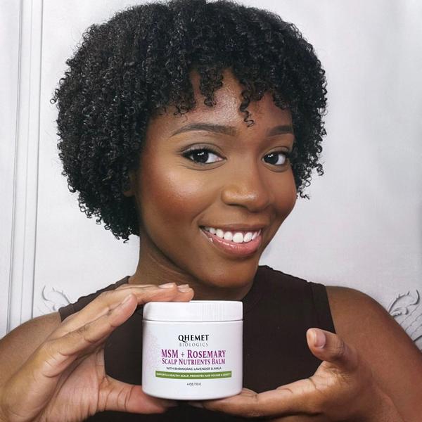 Qhemet Biologics MSM + ROSEMARY Scalp Nutrients Balm #7