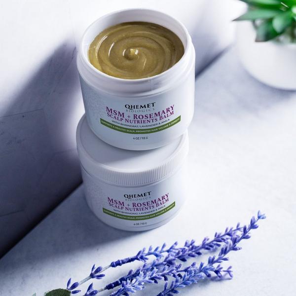 Qhemet Biologics MSM + ROSEMARY Scalp Nutrients Balm #8