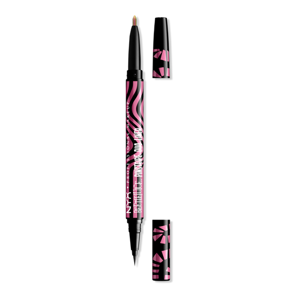 NYX Professional Makeup Limited Edition Beetlejuice Beetlejuice Pinstripe Dual Ended Chrome Eyeliner #1
