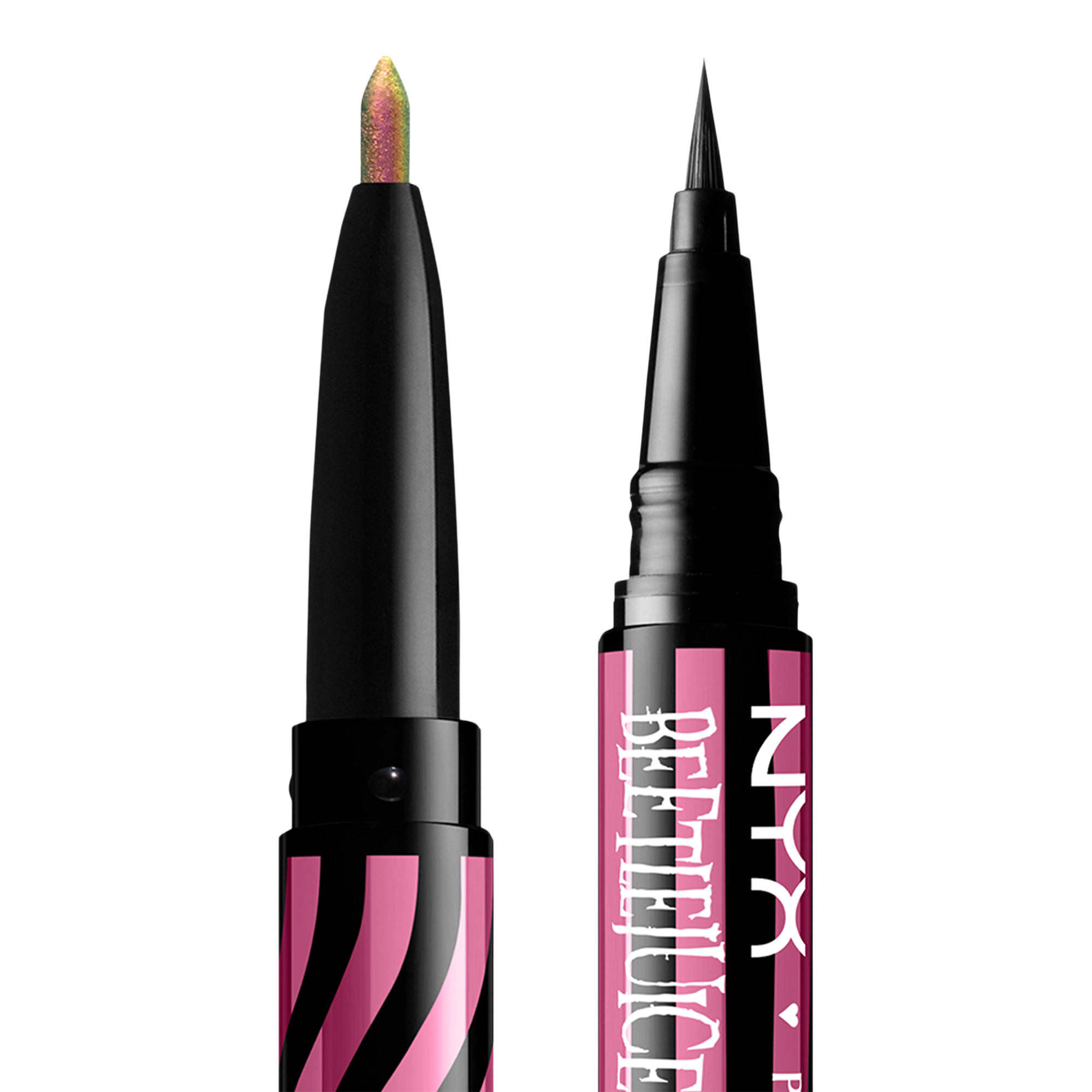 Двусторонняя подводка NYX Professional Makeup Beetlejuice Pinstripe, лимитированный выпуск, цвет: Розовый — фото 3