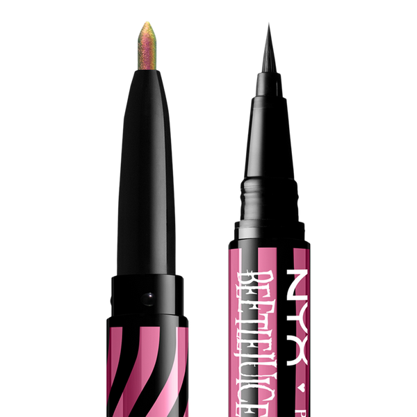 NYX Professional Makeup Limited Edition Beetlejuice Beetlejuice Pinstripe Dual Ended Chrome Eyeliner #3