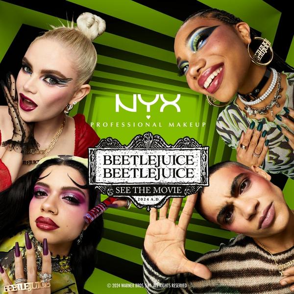 NYX Professional Makeup Limited Edition Beetlejuice Beetlejuice Pinstripe Dual Ended Chrome Eyeliner #8