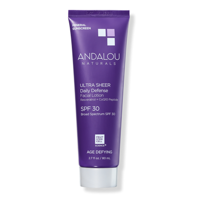 Andalou Naturals Age Defying Ultra Sheer Daily Defense Mineral Sunscreen SPF 30